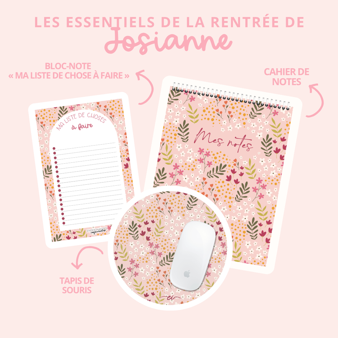 Les essentiels de la rentrée de Josianne
