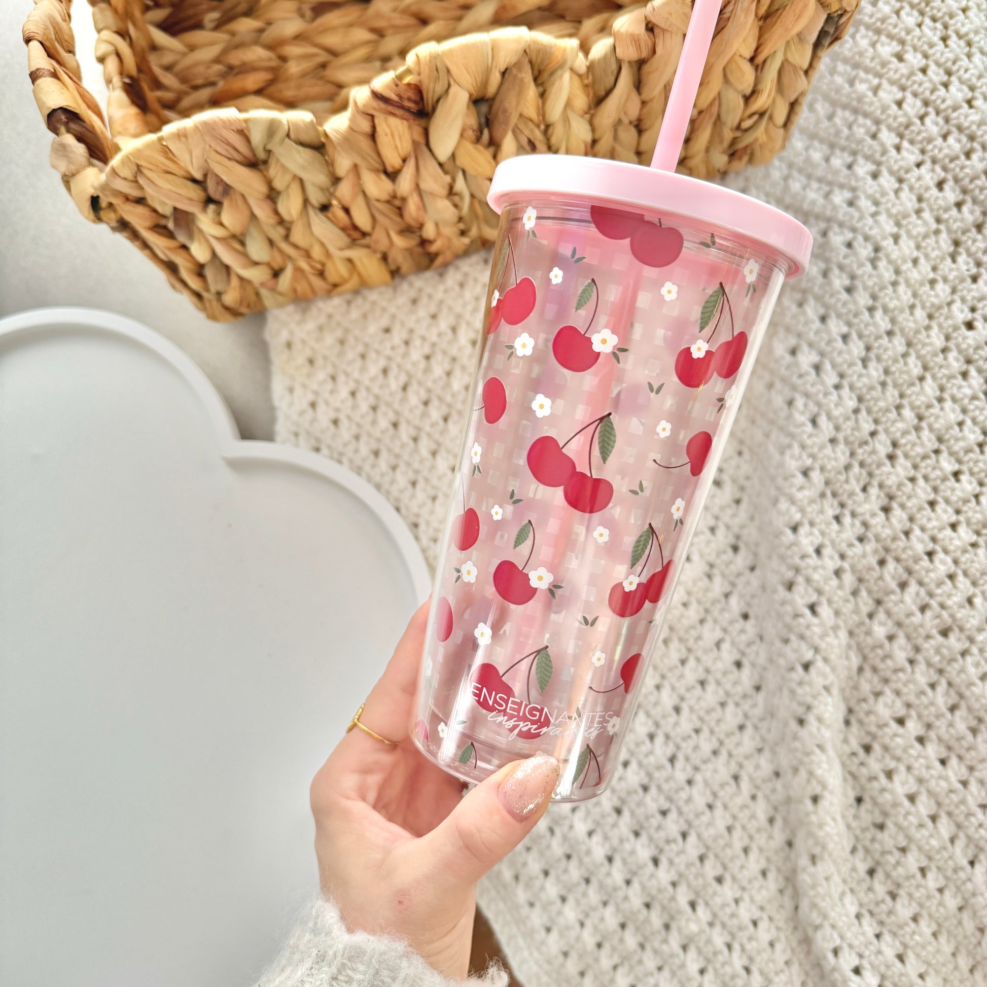 Verre double paroi (Cerises)