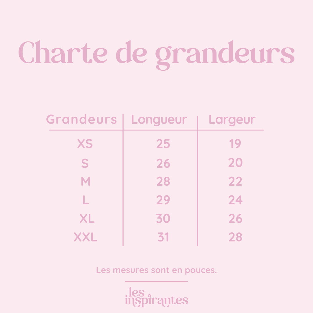 Crewneck rose brodé Les Inspirantes