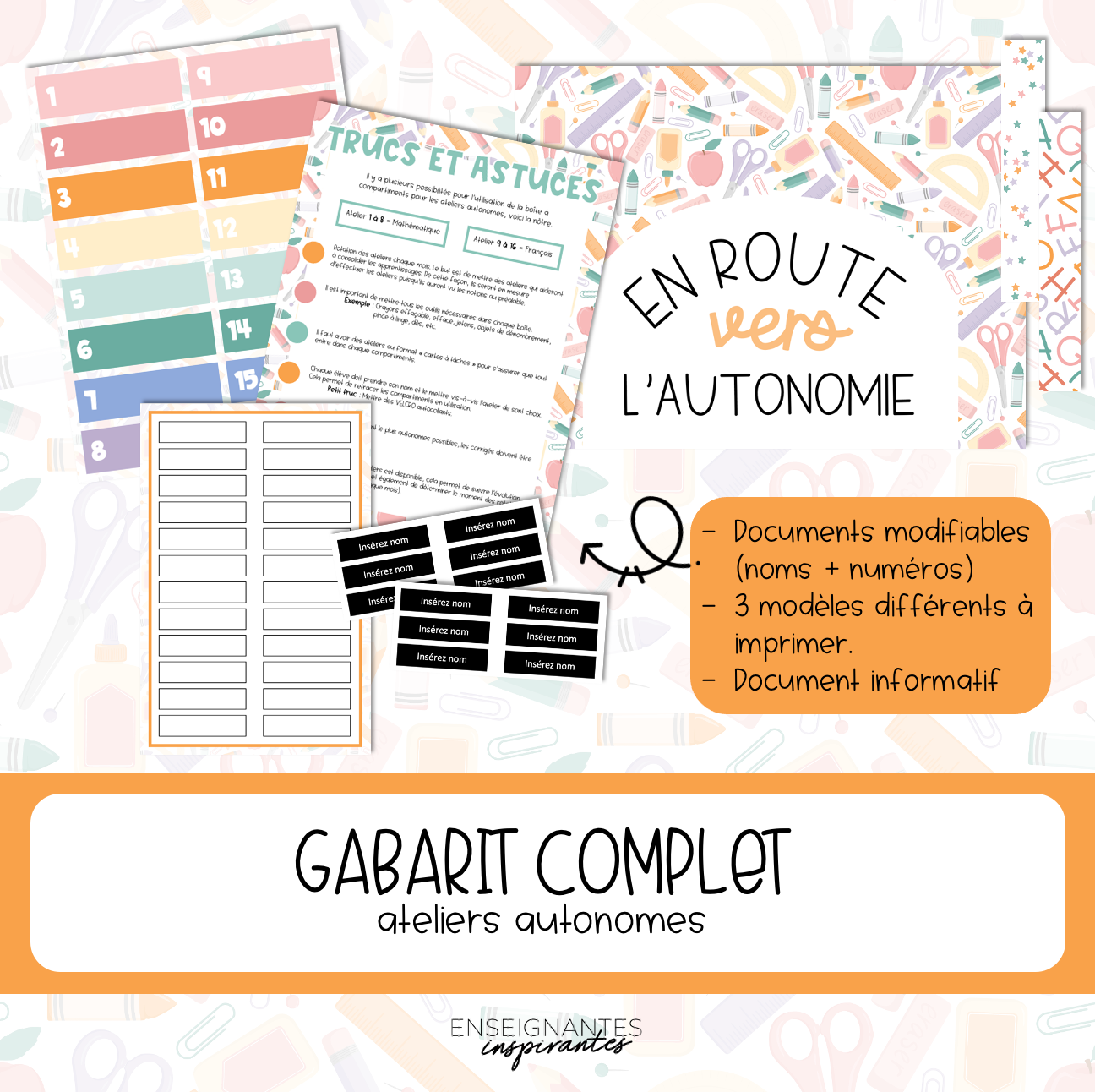 Trousse ateliers autonomes
